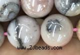 COP1544 15.5 inches 12mm round AB-color natural pink opal beads