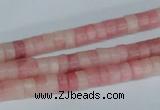 COP156 15.5 inches 4*6mm rondelle pink opal gemstone beads wholesale