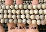 COP1563 15.5 inches 10mm round matte African opal beads