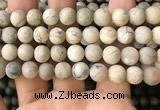 COP1564 15.5 inches 12mm round matte African opal beads