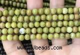 COP1573 15.5 inches 6mm round Australia olive green opal beads