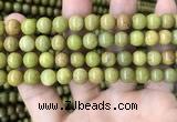 COP1574 15.5 inches 8mm round Australia olive green opal beads