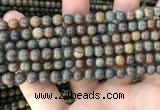 COP1578 15.5 inches 4mm round Australia brown green opal beads