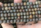 COP1579 15.5 inches 6mm round Australia brown green opal beads