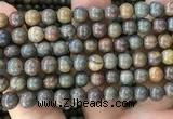 COP1581 15.5 inches 10mm round Australia brown green opal beads