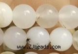 COP1584 15.5 inches 6mm round white opal gemstone beads