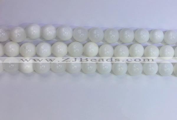 COP1618 15.5 inches 12mm round white opal gemstone beads