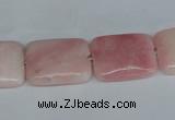 COP164 15.5 inches 30*40mm rectangle pink opal gemstone beads