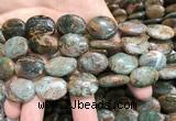 COP1654 15.5 inches 15*20mm oval green opal gemstone beads