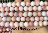 COP1695 15.5 inches 10mm round natural pink opal gemstone beads