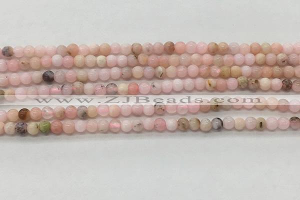 COP1700 15.5 inches 3mm round natural pink opal gemstone beads