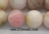 COP1714 15.5 inches 12mm faceted round natural pink opal beads