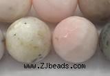 COP1716 15.5 inches 16mm faceted round natural pink opal beads