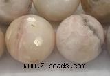 COP1717 15.5 inches 18mm faceted round natural pink opal beads