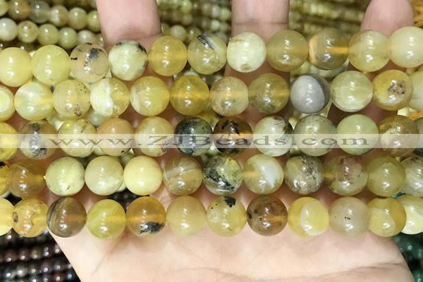 COP1761 15.5 inches 10mm round yellow opal beads wholesale