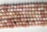 COP1796 15.5 inches 6mm round pink opal gemstone beads