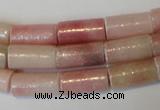 COP180 15.5 inches 8*16mm tube pink opal gemstone beads wholesale
