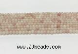 COP1820 15.5 inches 4mm round Chinese pink opal gemstone beads wholesale