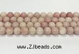 COP1824 15.5 inches 12mm round Chinese pink opal gemstone beads wholesale