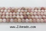 COP1850 15.5 inches 10mm faceted round pink opal gemstone beads wholesale