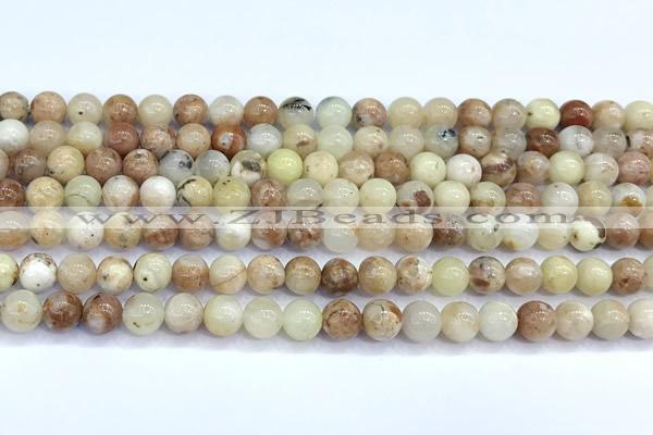 COP1865 15 inches 6mm round purple opal beads