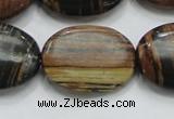 COP217 15.5 inches 22*30mm oval natural brown opal gemstone beads