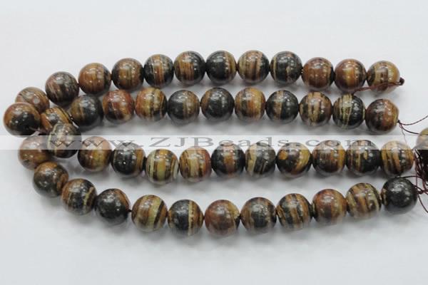 COP225 15.5 inches 18mm round natural brown opal gemstone beads