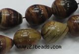 COP239 15.5 inches 15*20mm teardrop natural brown opal gemstone beads