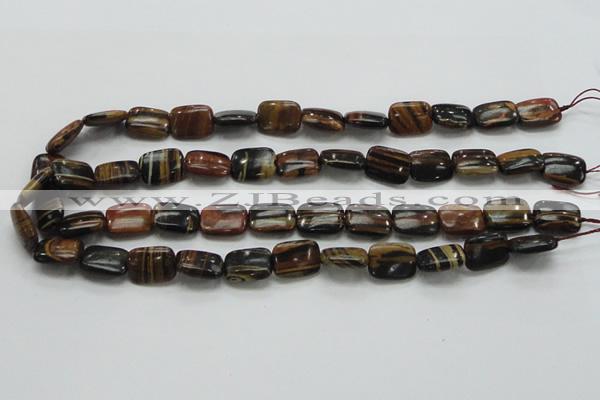 COP249 15.5 inches 12*16mm rectangle natural brown opal gemstone beads