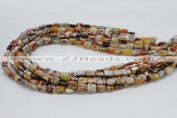 COP305 15.5 inches 8*10mm rectangle brandy opal gemstone beads wholesale
