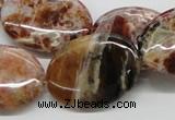 COP307 15.5 inches 22*30mm oval brandy opal gemstone beads wholesale