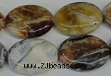 COP318 15.5 inches 18*25mm oval brandy opal gemstone beads wholesale