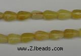 COP337 15.5 inches 6*9mm teardrop yellow opal gemstone beads