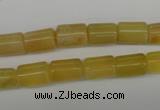 COP338 15.5 inches 8*11mm tube yellow opal gemstone beads