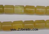 COP339 15.5 inches 10*12mm tube yellow opal gemstone beads