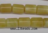 COP340 15.5 inches 10*14mm tube yellow opal gemstone beads