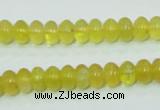 COP351 15.5 inches 5*8mm rondelle yellow opal gemstone beads wholesale