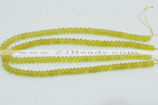 COP351 15.5 inches 5*8mm rondelle yellow opal gemstone beads wholesale