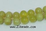 COP355 15.5 inches 8*16mm bone shape yellow opal gemstone beads