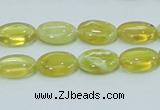 COP362 15.5 inches 10*14mm oval yellow opal gemstone beads wholesale