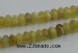 COP371 15.5 inches 5*8mm rondelle yellow opal gemstone beads