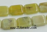 COP373 15.5 inches 13*18mm rectangle yellow opal gemstone beads