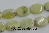 COP377 15.5 inches 12*16mm oval yellow opal gemstone beads wholesale