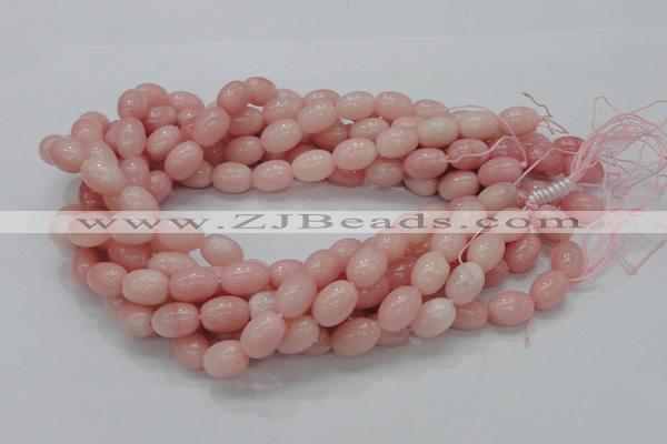 COP409 15.5 inches 10*14mm rice Chinese pink opal gemstone beads