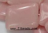 COP429 15.5 inches 30*40mm rectangle Chinese pink opal gemstone beads