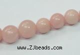 COP431 15.5 inches 8mm - 16mm round Chinese pink opal gemstone beads