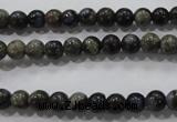 COP452 15.5 inches 6mm round natural grey opal gemstone beads