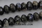 COP498 15.5 inches 5*8mm faceted rondelle natural grey opal beads