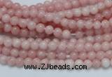 COP50 15.5 inches 4mm round natural pink opal gemstone beads