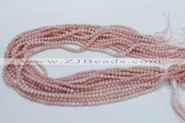 COP50 15.5 inches 4mm round natural pink opal gemstone beads
